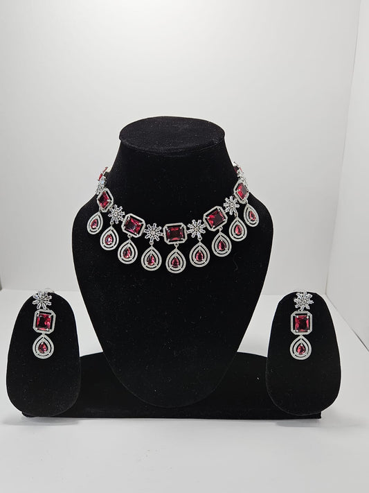 Rubi Royale – Enchanted Teardrop Necklace Set