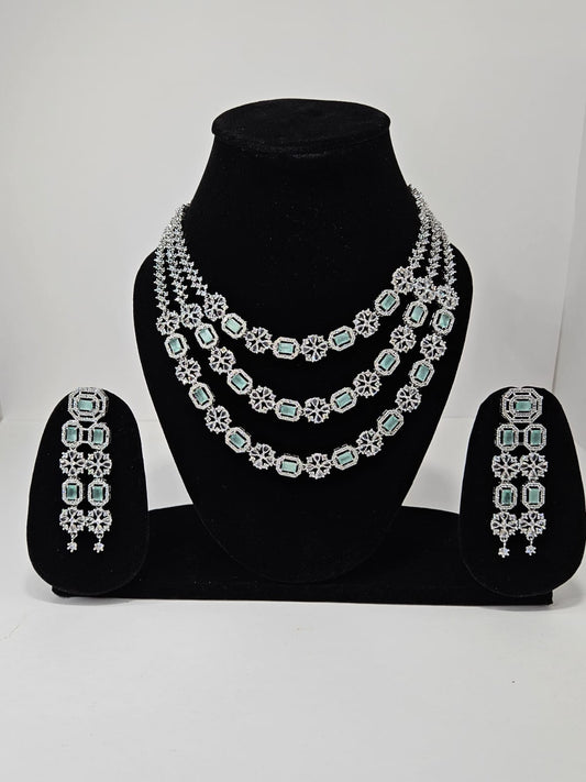 Regal Mint Elegance Necklace Set