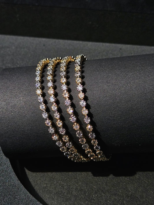 Eternal Diamond Glow Bangle Set (Trio)