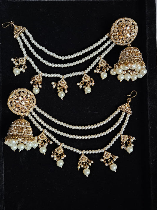 Pearl Royale Multi-Chain Jhumka