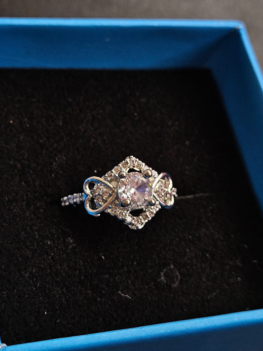 "Romantic Infinity Halo Ring"