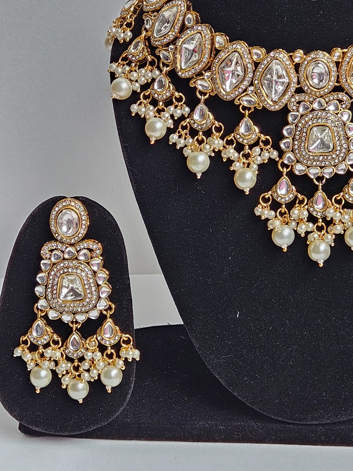 Maharani Polki Pearl Choker Set