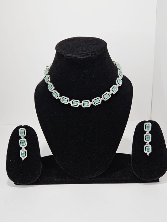 The Crystal Royale Mint Necklace Set