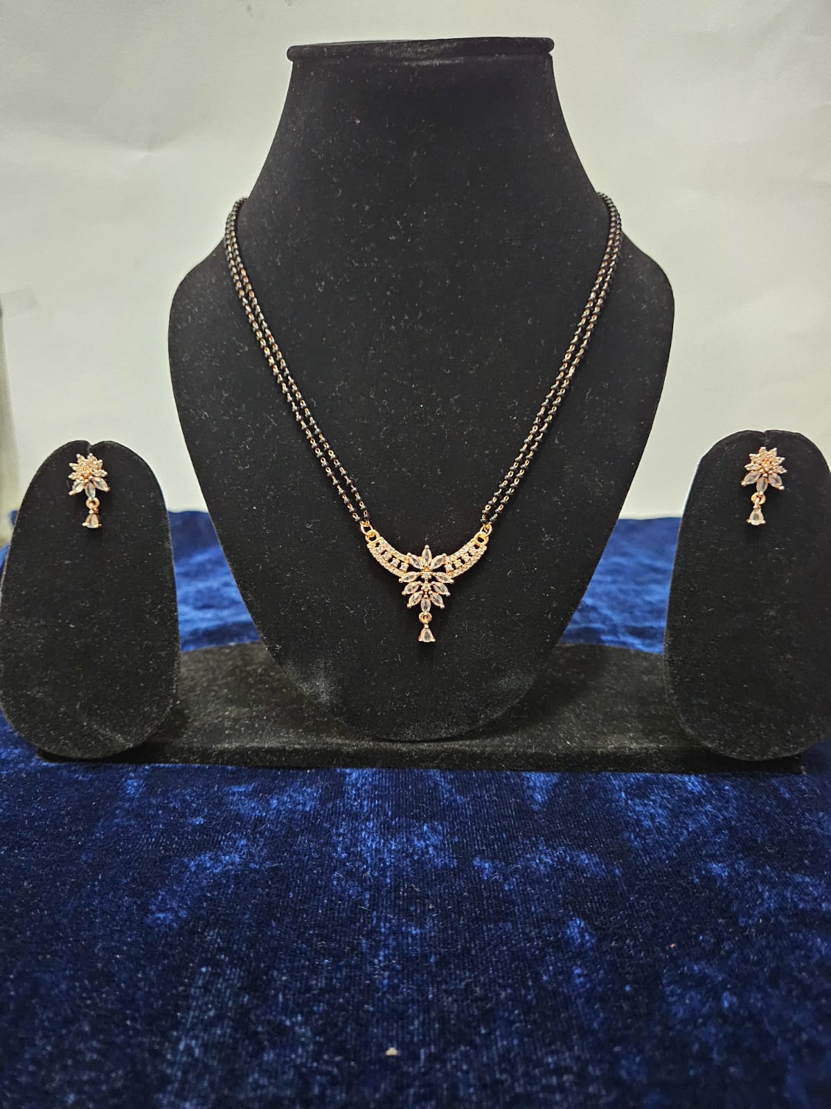 Elegant Modern Mangalsutra with Cubic Zirconia Set